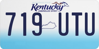 KY license plate 719UTU