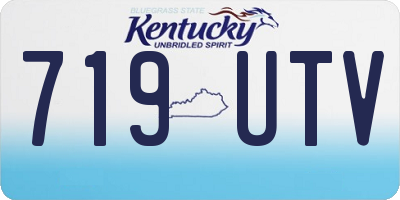 KY license plate 719UTV