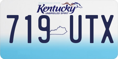 KY license plate 719UTX
