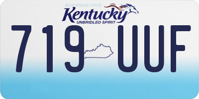 KY license plate 719UUF