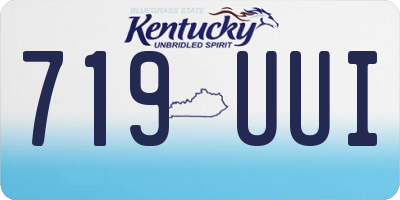 KY license plate 719UUI
