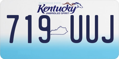KY license plate 719UUJ