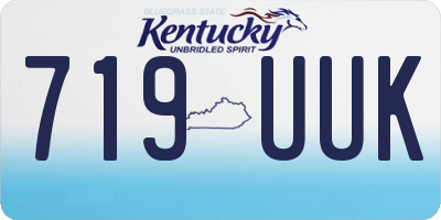 KY license plate 719UUK