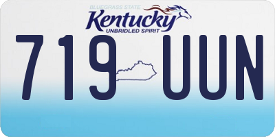 KY license plate 719UUN