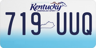 KY license plate 719UUQ