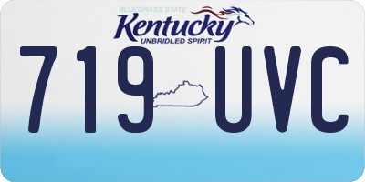 KY license plate 719UVC