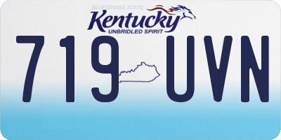 KY license plate 719UVN
