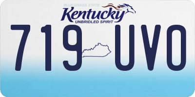 KY license plate 719UVO