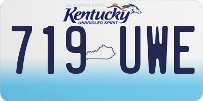 KY license plate 719UWE