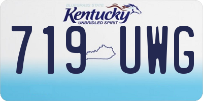 KY license plate 719UWG