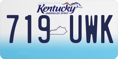KY license plate 719UWK