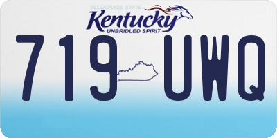 KY license plate 719UWQ