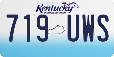 KY license plate 719UWS