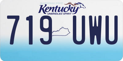 KY license plate 719UWU