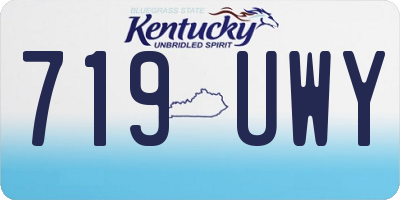 KY license plate 719UWY