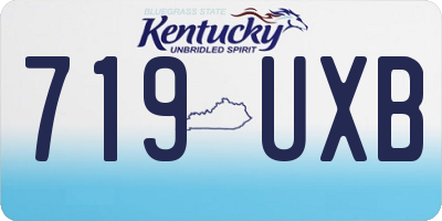 KY license plate 719UXB