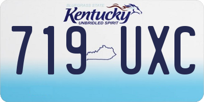 KY license plate 719UXC