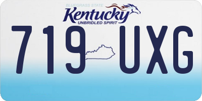 KY license plate 719UXG