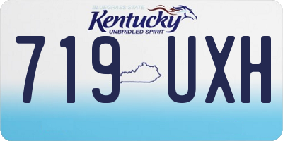 KY license plate 719UXH
