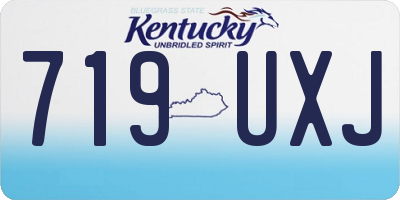 KY license plate 719UXJ