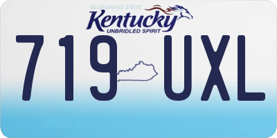 KY license plate 719UXL