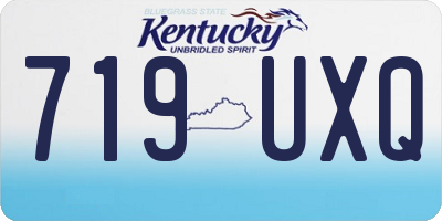 KY license plate 719UXQ