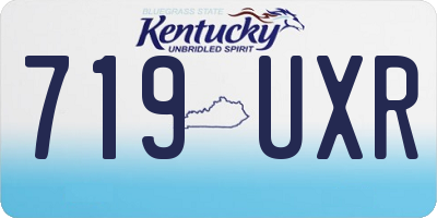 KY license plate 719UXR