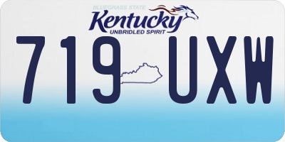 KY license plate 719UXW