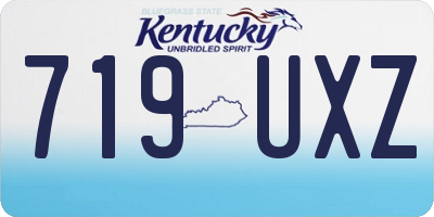 KY license plate 719UXZ