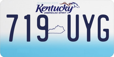 KY license plate 719UYG