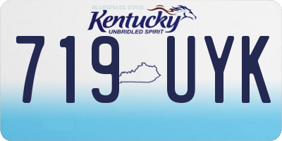 KY license plate 719UYK