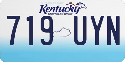 KY license plate 719UYN