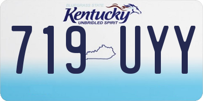 KY license plate 719UYY
