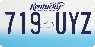 KY license plate 719UYZ