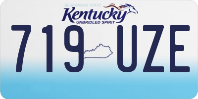 KY license plate 719UZE