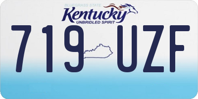 KY license plate 719UZF