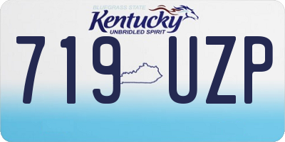 KY license plate 719UZP