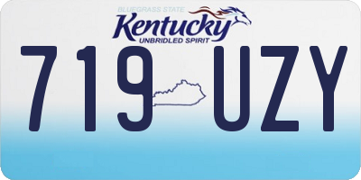 KY license plate 719UZY