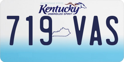 KY license plate 719VAS