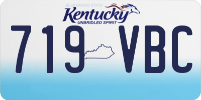 KY license plate 719VBC