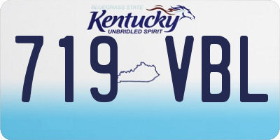 KY license plate 719VBL