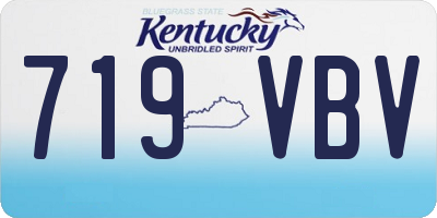 KY license plate 719VBV