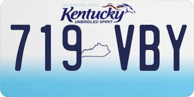 KY license plate 719VBY