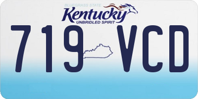 KY license plate 719VCD