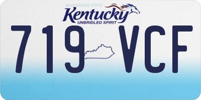 KY license plate 719VCF