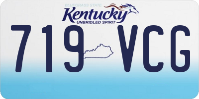 KY license plate 719VCG
