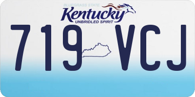 KY license plate 719VCJ