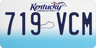KY license plate 719VCM