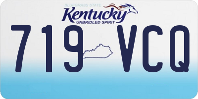 KY license plate 719VCQ