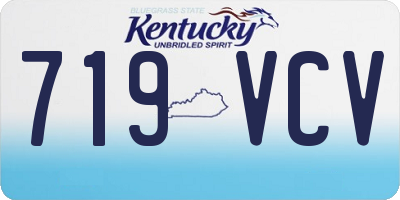 KY license plate 719VCV